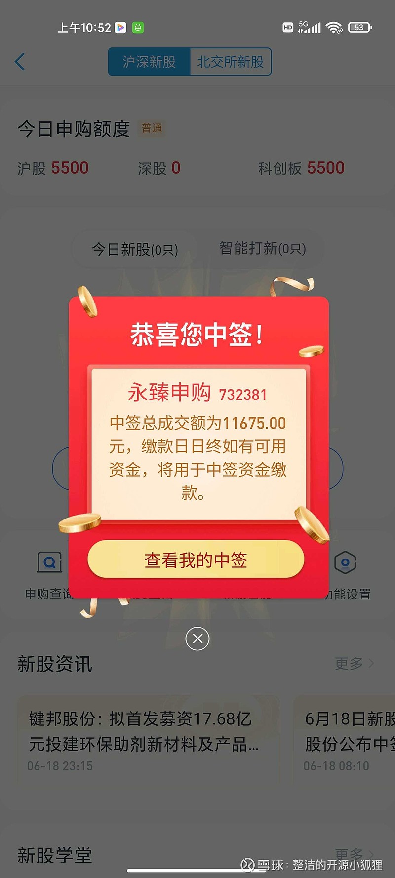 科技引领未来投资体验，最新股票中签资讯速递